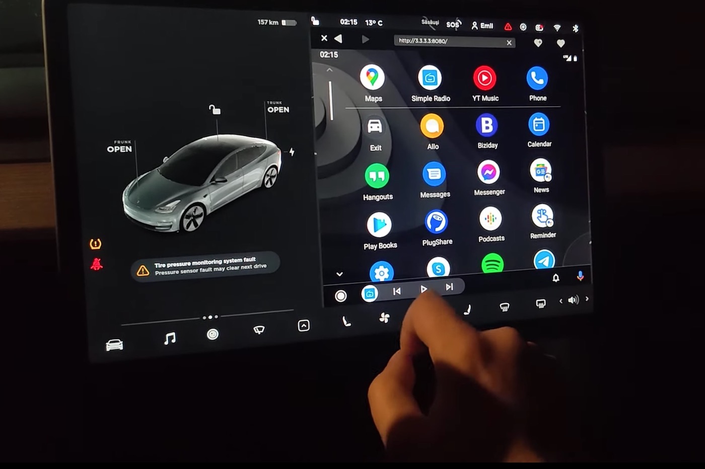 Tesla Android Auto