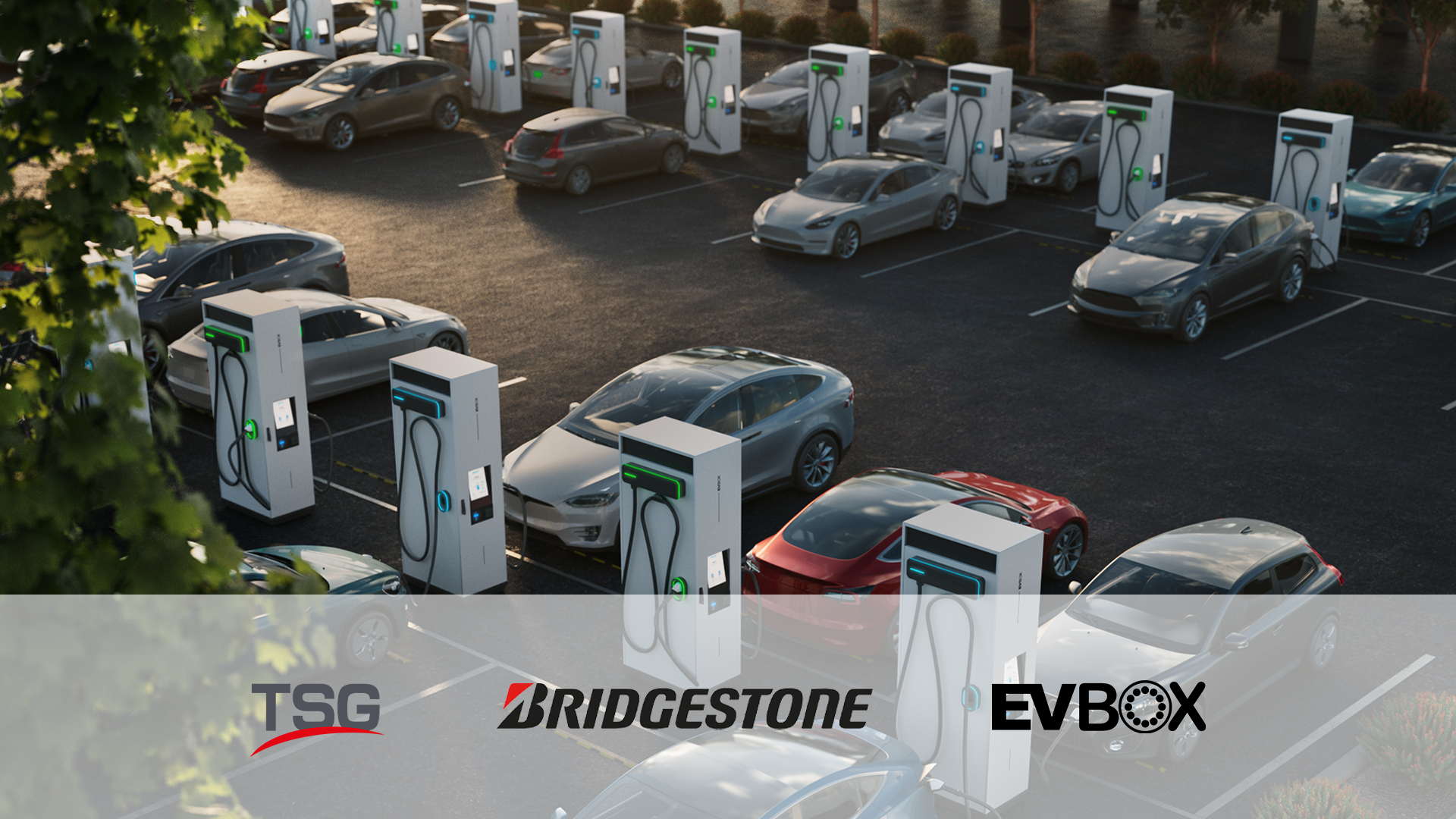 Partenariat EVBox, Bridgestone et TSG
