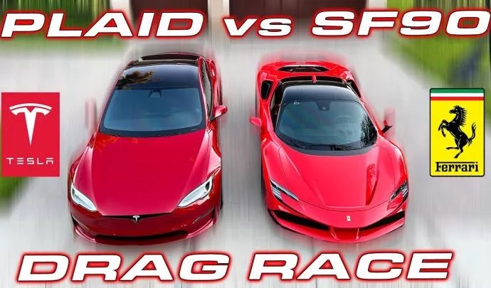 Tesla Model S Plaid vs Ferrari SF90 Stradale