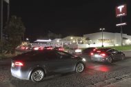 Queue Tesla Superchargeur