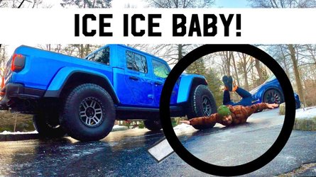 Tesla Model Y Vs Icy Incline: Better Than Jeep Gladiator Rubicon