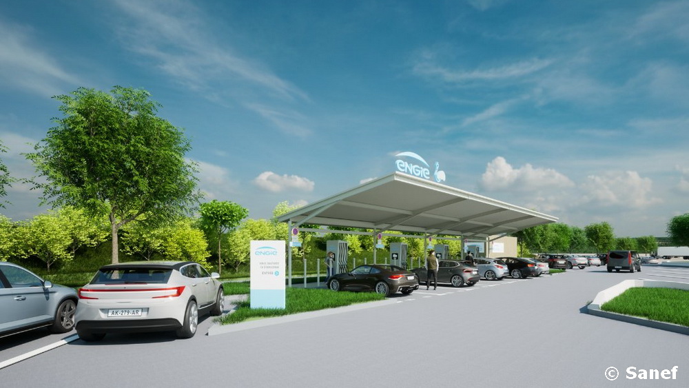 Recharge ultra-rapide Autoroute Sanef