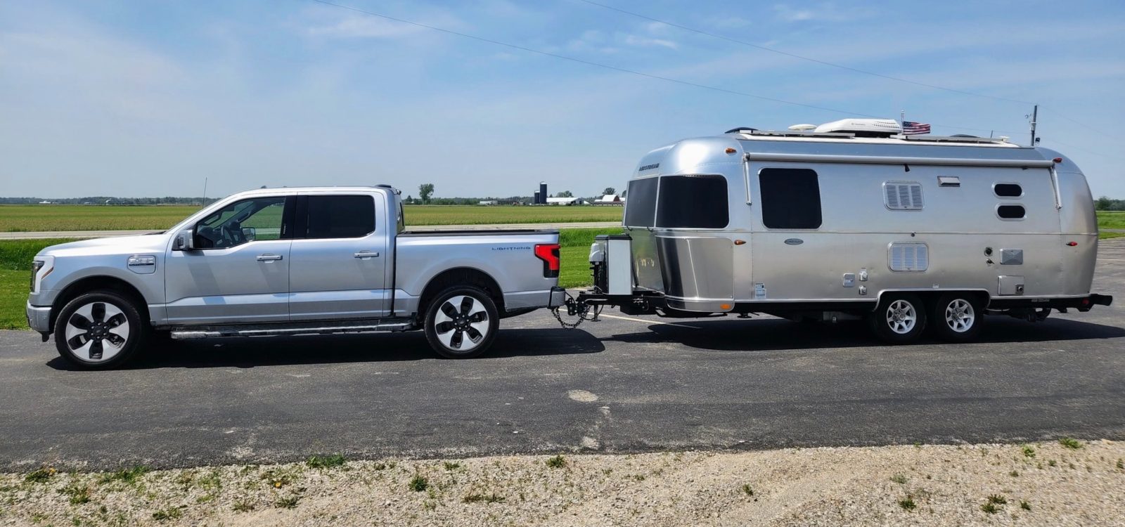 Ford F150 Lightning loses about half its range when towing a 23foot