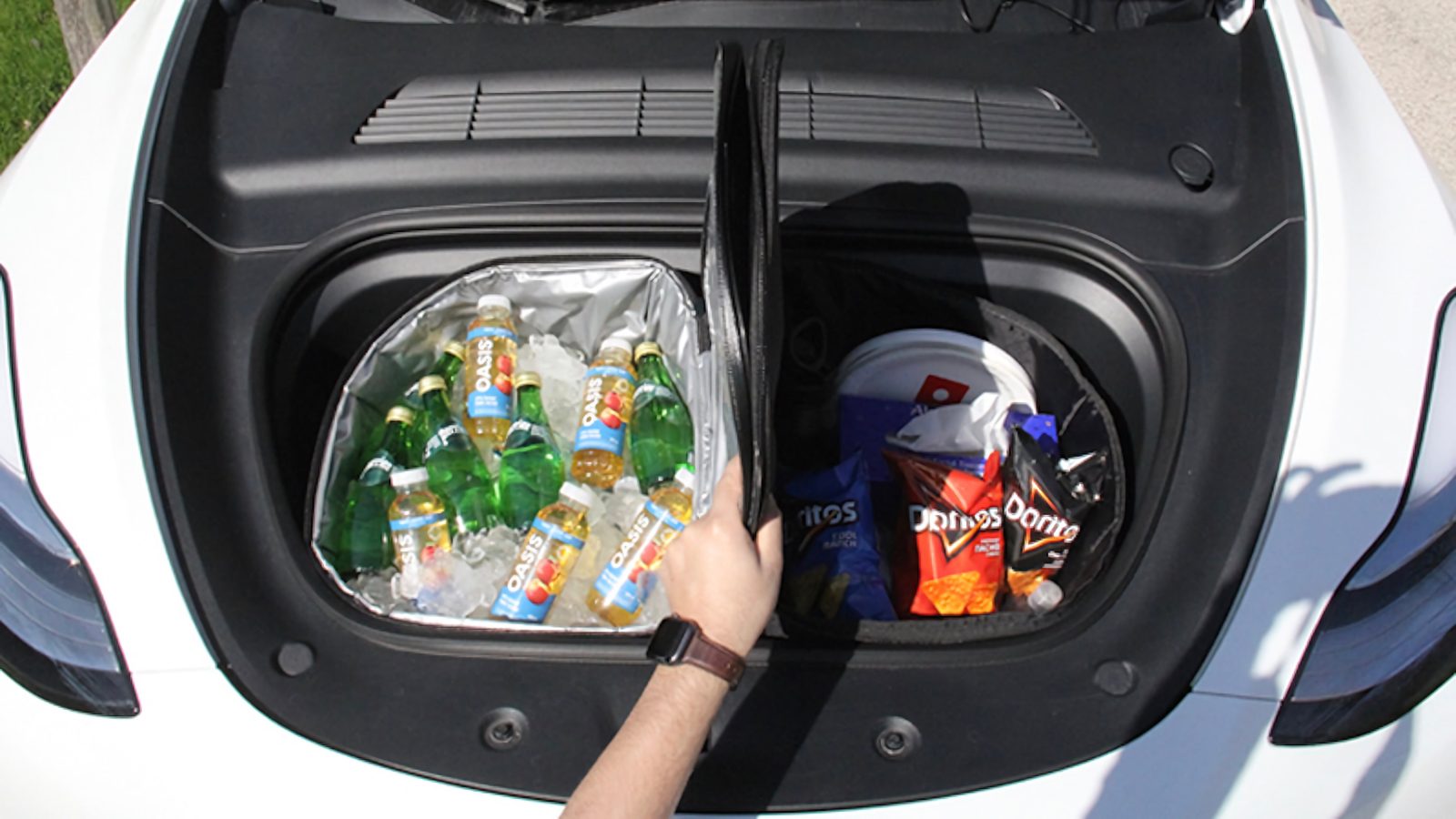 Tesloid’s Model Y Frunk Cooler is the perfect roadtrip companion this 