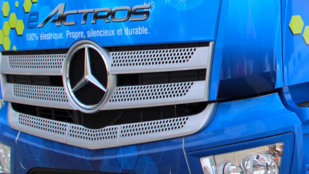 recyclage batteries camions Mercedes