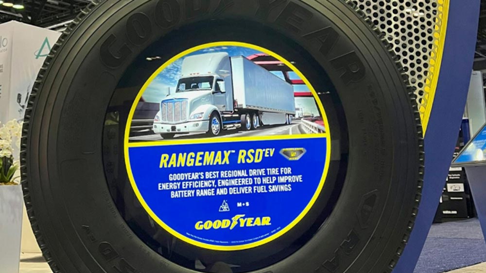 Pneu Goodyear pour camions électriques