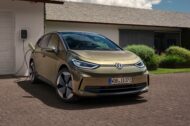 La bande noire sous le pare-brise a été enlevée sur le VW ID.3 restylé