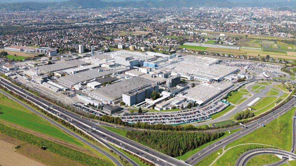 Usine Magna de Graz, en Autriche