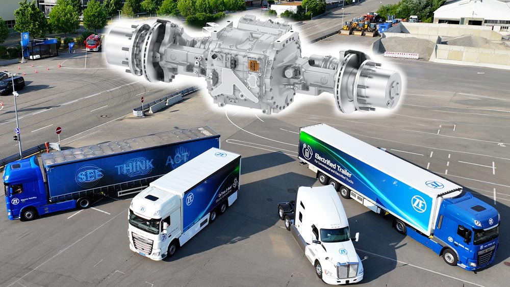 Dispositif de propulsion ZF pour utilitaires et camions électriques